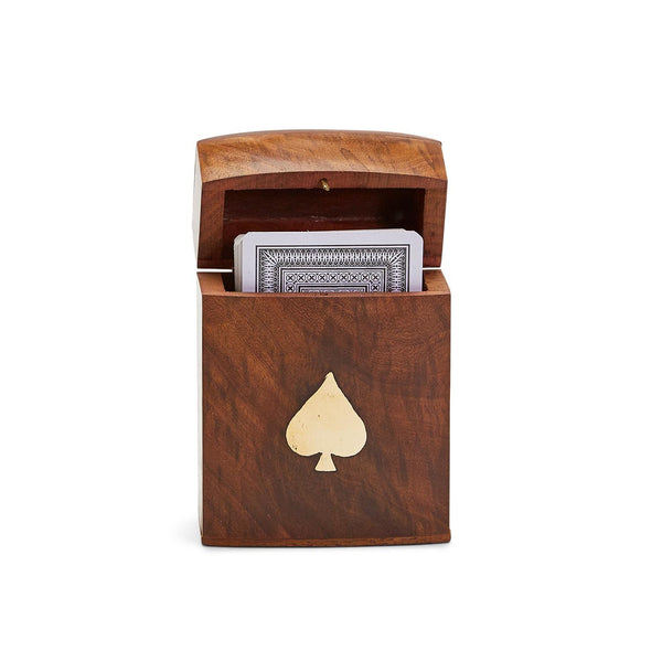 Playing Cards in Wood Crafted Box