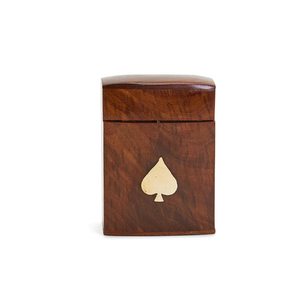 Playing Cards in Wood Crafted Box