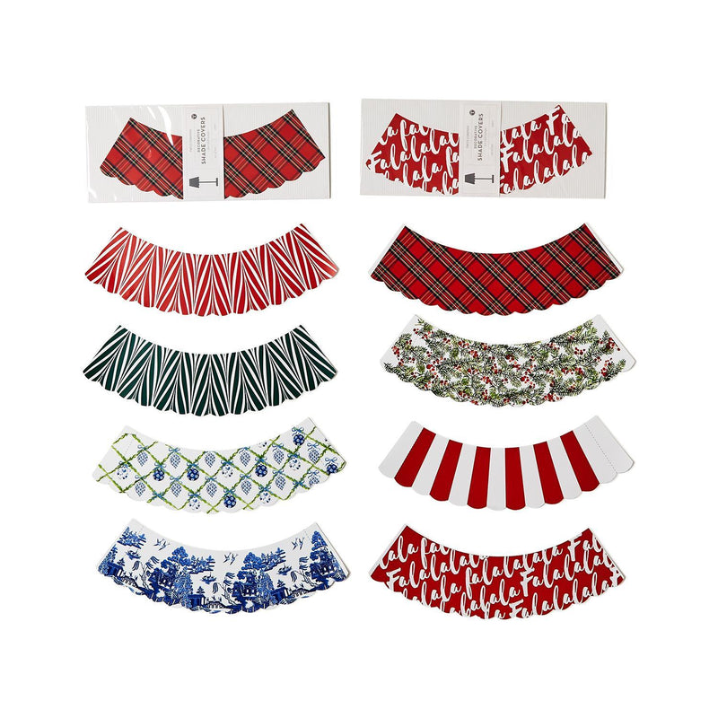 Holiday Paper Shade Covers - Set of 2