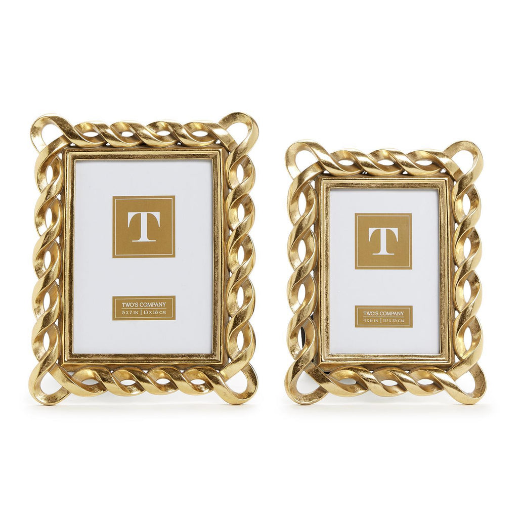 Golden Ribbon Photo Frame