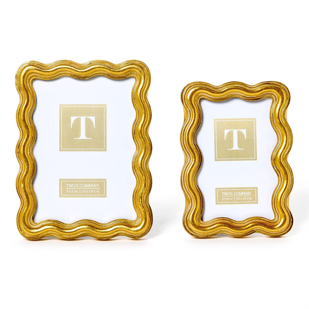 Two's Company Triple Wave Photo Frame