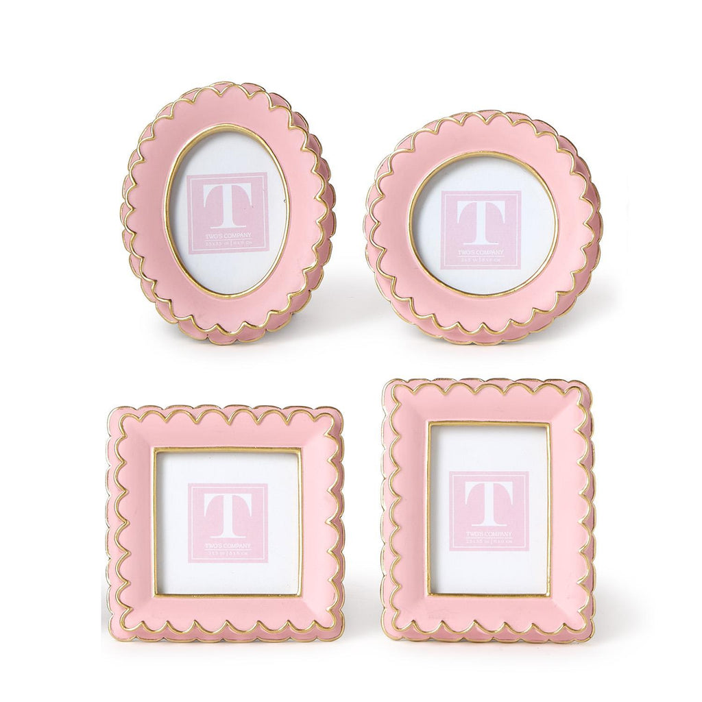 Pink Scalloped Mini Photo Frame - Thumbnail 2