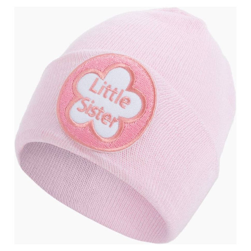 PINK LITTLE SISTER Newborn Hospital Hat