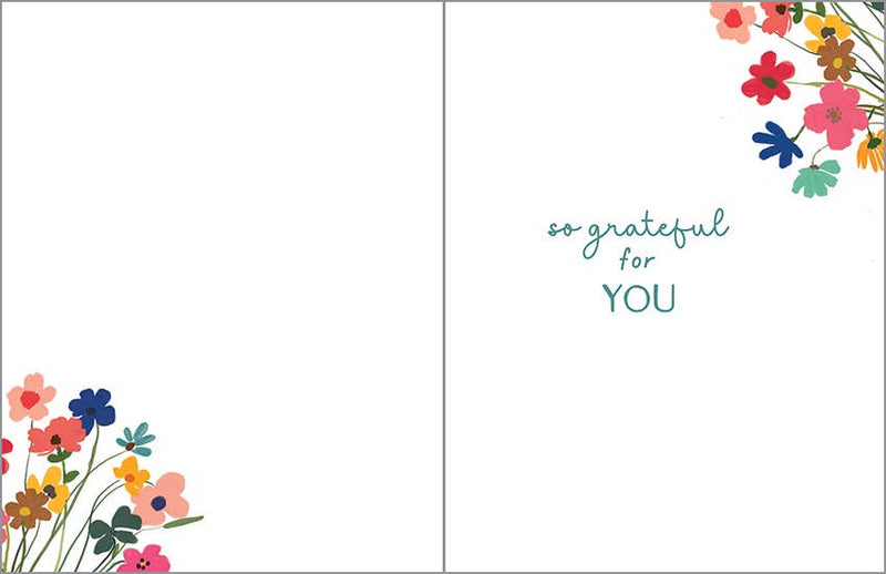 Birthday Greeting Card - Cup of Flowers