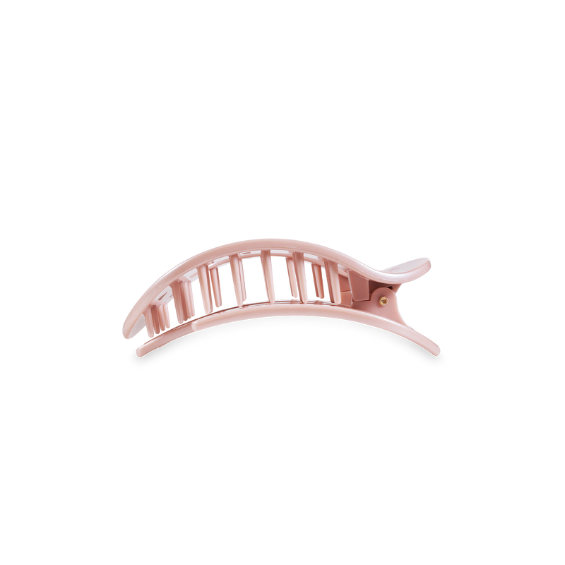 Round Flat Hair Clip | Small | Pearly Pink