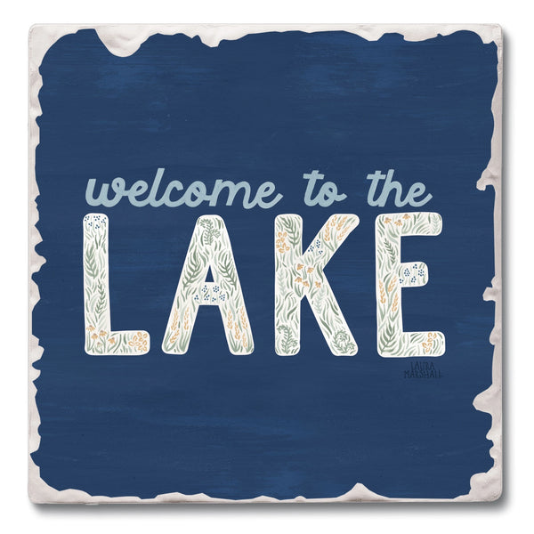 Lakeside Welcome Square Single Coaster