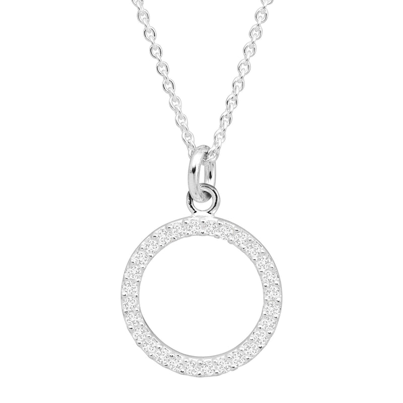 Silpada 'Brillante' Pendant, Cubic Zirconia & Silver: White / 13/16