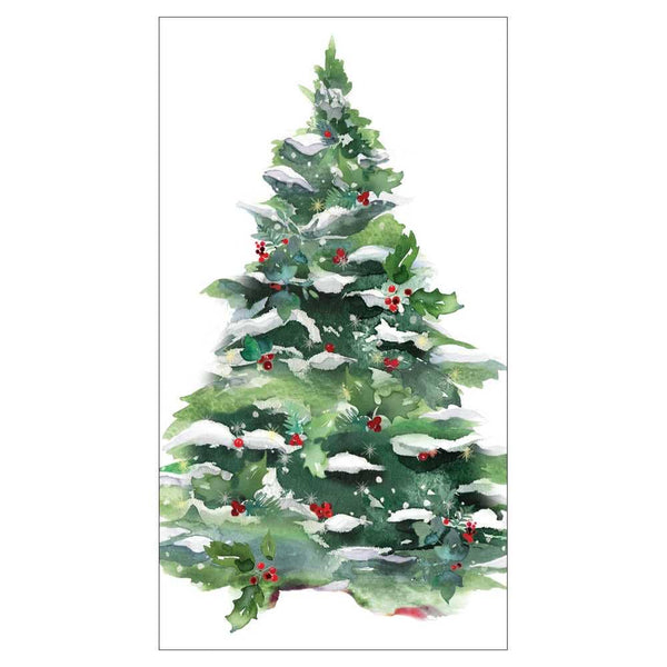 GUEST TOWEL- WINTER TREE & WREATH