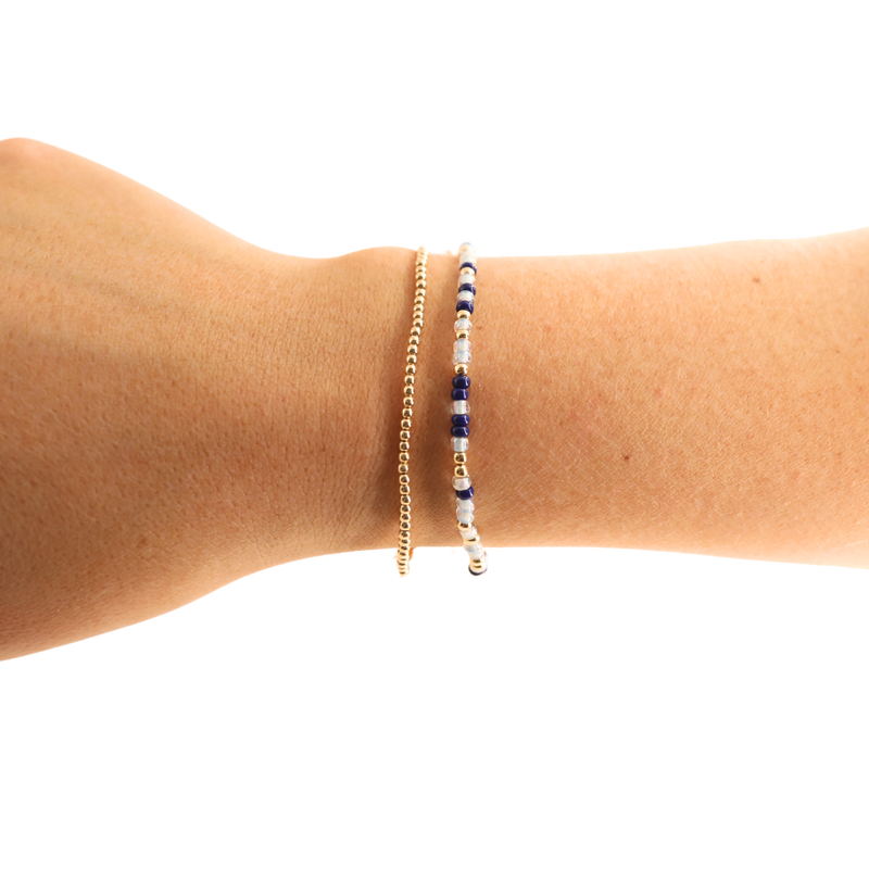 Kappa Kappa Gamma Sprinkle Bracelet: Petite 6.25 inch