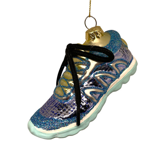 Running Shoe Christmas Ornament – Glass Holiday Decoration