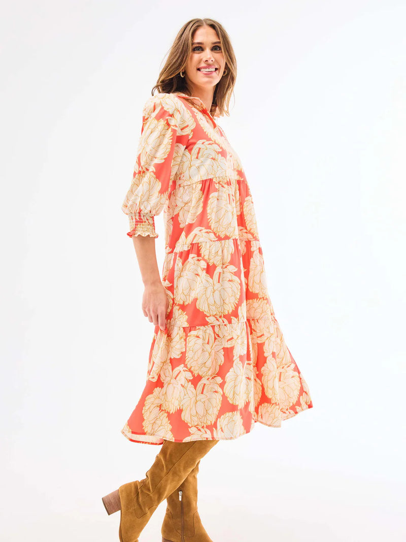 Eleanor Fall Floral Fire Dress