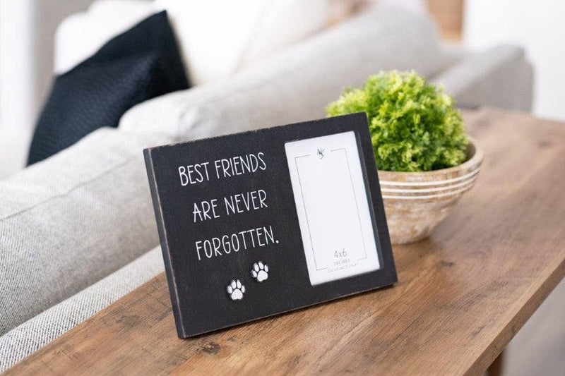 Best Friends Are Never Forgotten Wood Photo Frame for 4x6 photo