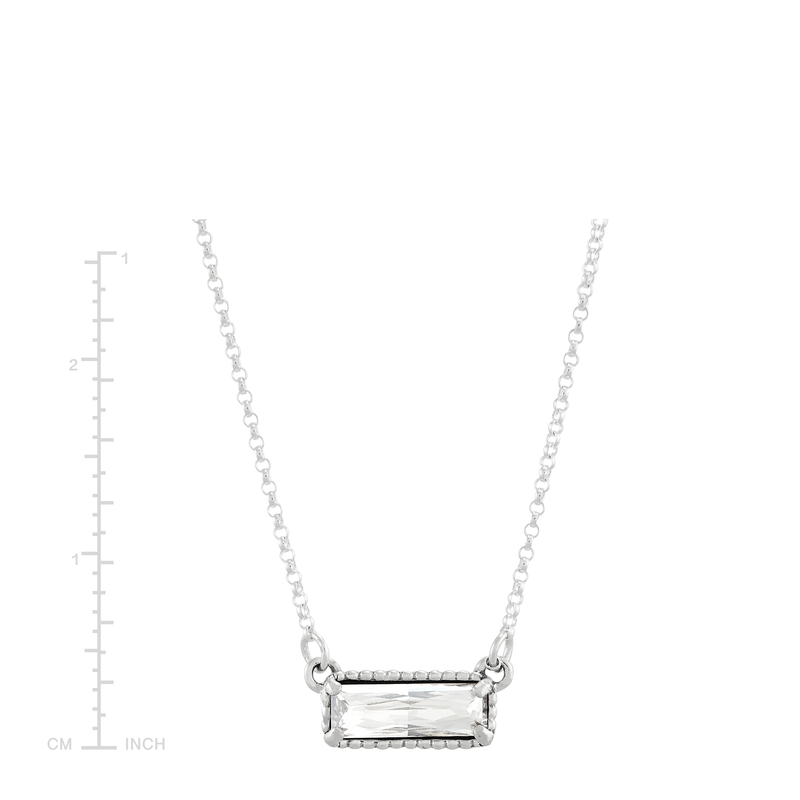 Silpada 'Many Stories' Silver Crystal Pendant Necklace, 18"
