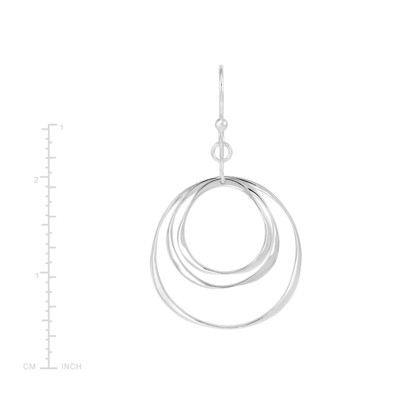 Silpada 'Orbital Circle' Earrings in Sterling Silver: 1 3/16