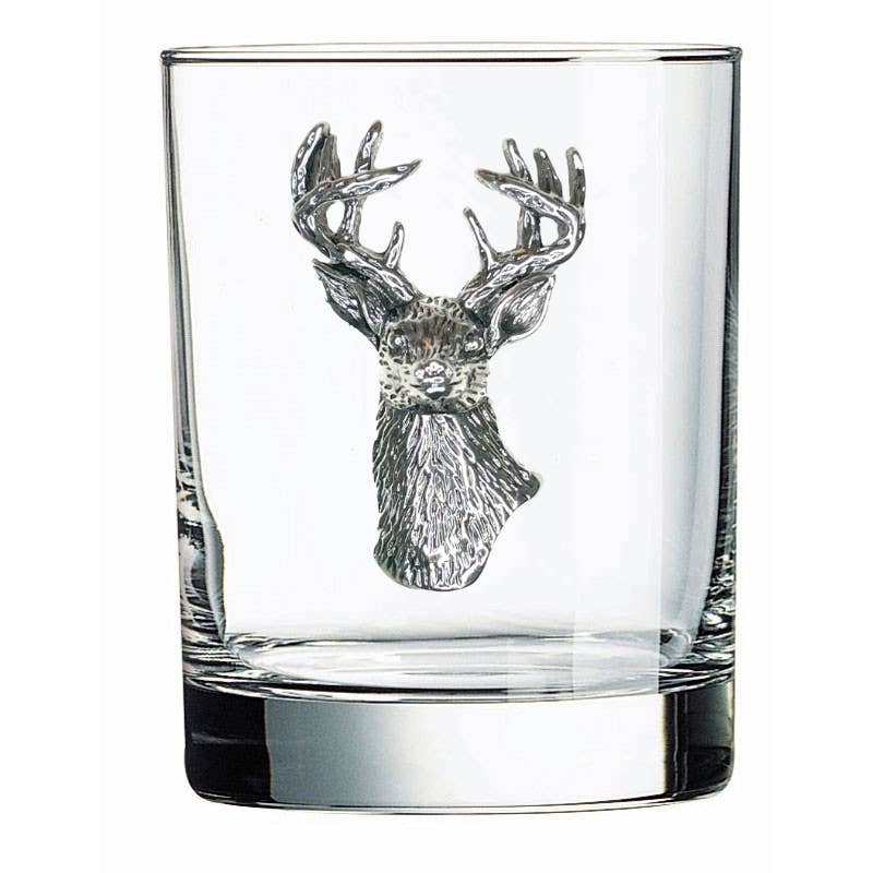 Silver Deer Double Old Fashioned Glass