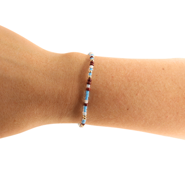 Pi Beta Phi Sprinkle Bracelet: Petite 6.25 inch