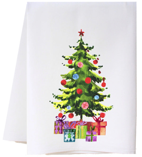 Tree and Gifts Flour Sack Towel