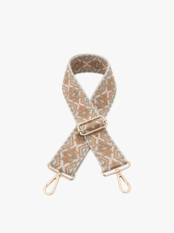 Sage & Tan Tribal Guitar Strap