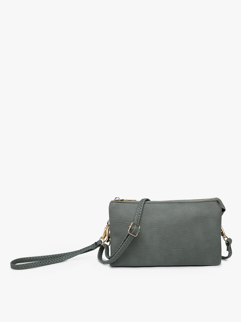 Olive Riley Monogrammable 3 Compartment Crossbody/Wristlet