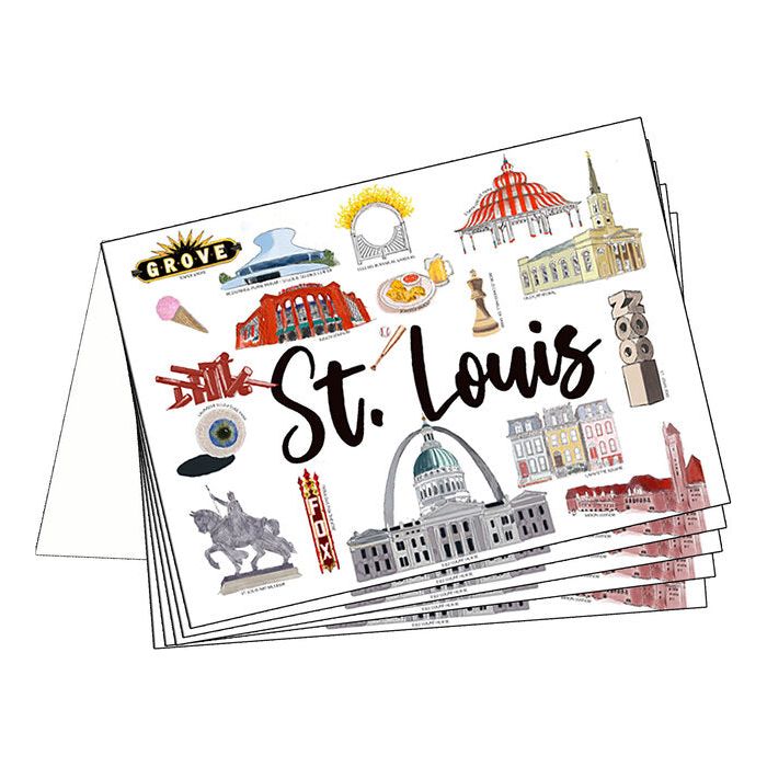 St. Louis 4 x 6 Greeting Card (5)