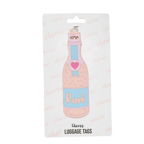 Rose Bottle Silicone Luggage Tag - Thumbnail 2