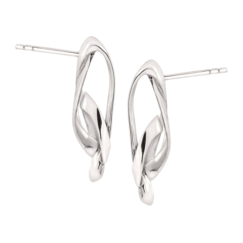 Silpada 'Tied Up' Knotted Earrings in Sterling Sil: 1 1/16