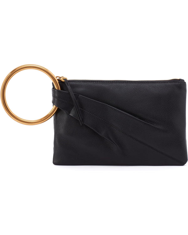 Sheila Hard Ring Clutch Black