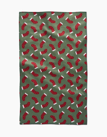 Heart Stockings Tea Towel - Thumbnail 2