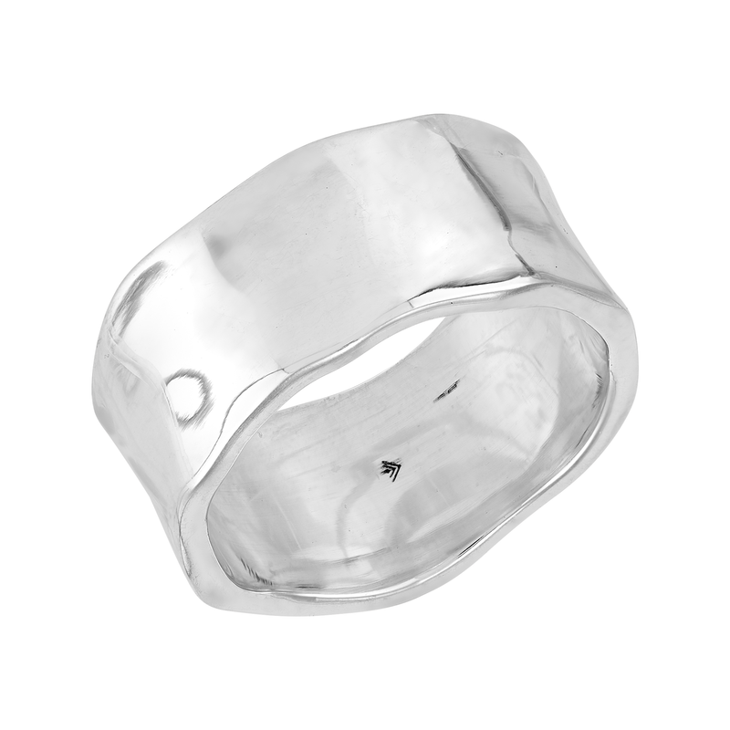 Silpada 'Peacefully' Sterling Silver Band Ring: 7