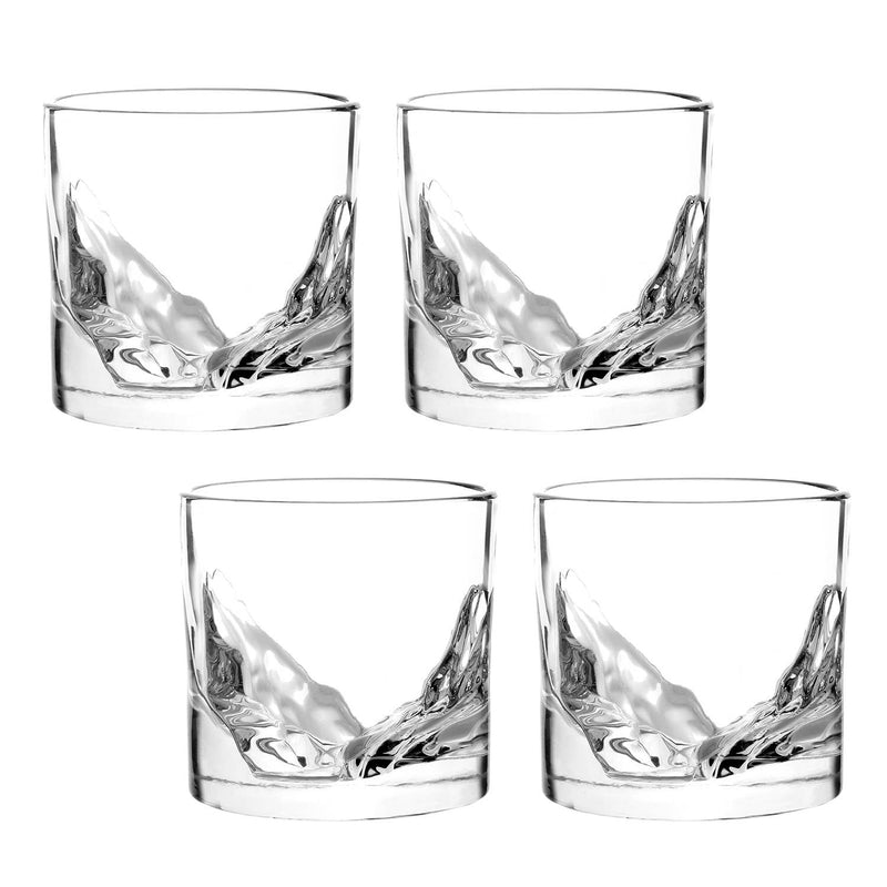 Grand Canyon - 4-Piece Crystal Bourbon Whiskey Glass Set