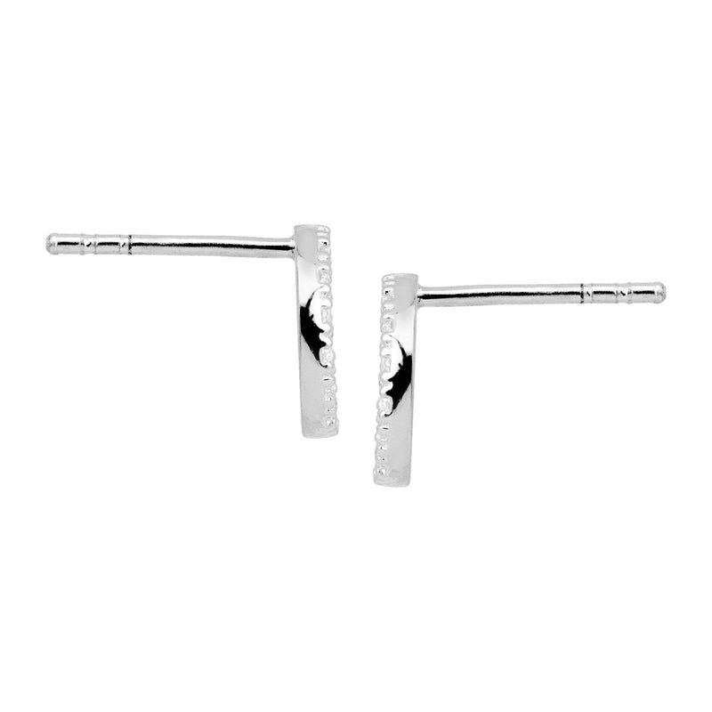 Silpada 'Brillante' Studs, Cubic Zirconia & Sterling Silver: White / 3/8