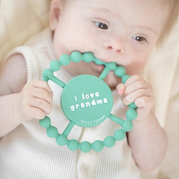 I Love Grandma Teether - Sea Foam