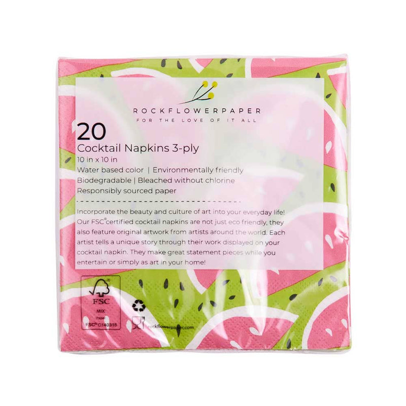 WATERMELON PARTY Paper Napkins, Pack of 20