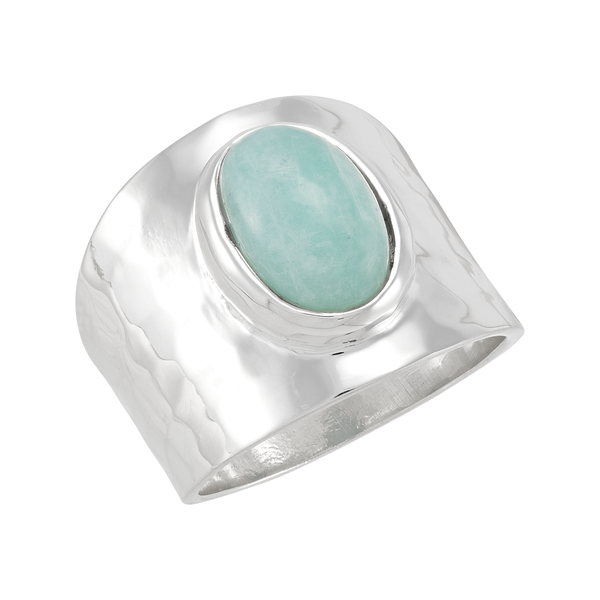 Silpada 'All About Her' Sterling Silver Amazonite Ring: 6
