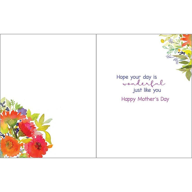Mother's Day Greeting Card - Bright Zinnias