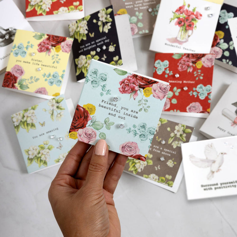 Friend - 5mm Sterling Silver Cubic Zirconia Stud Earrings