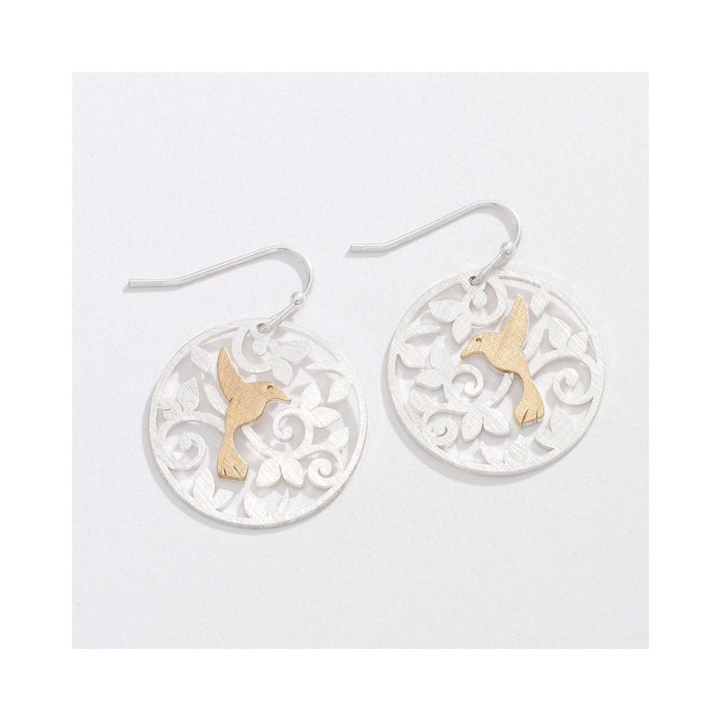 Two Tone Hummingbird Earrings