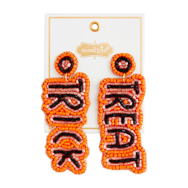 Halloween Beaded Earrings - Trick or Treat