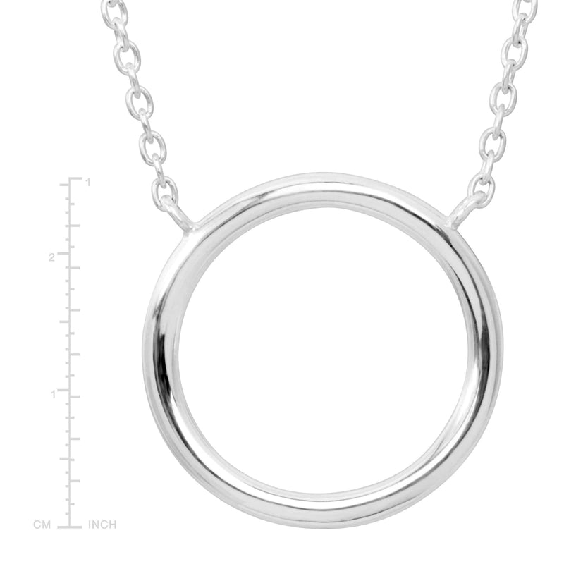 Silpada 'Karma' Open Circle Necklace in Sterling Silver