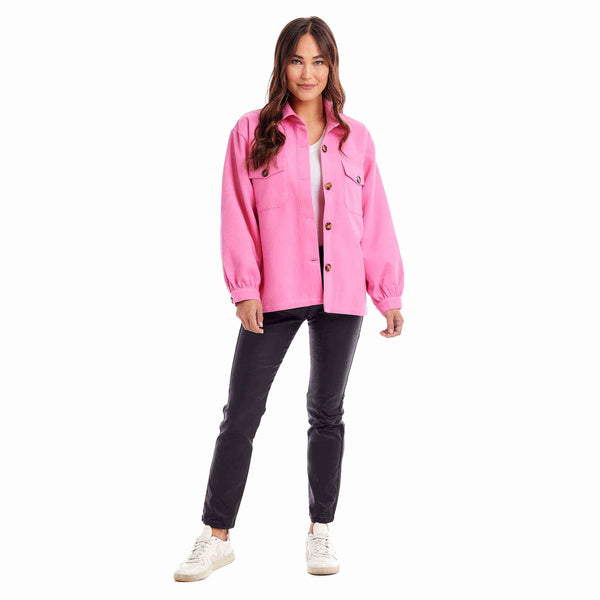 Whitman Felt Shacket Pink