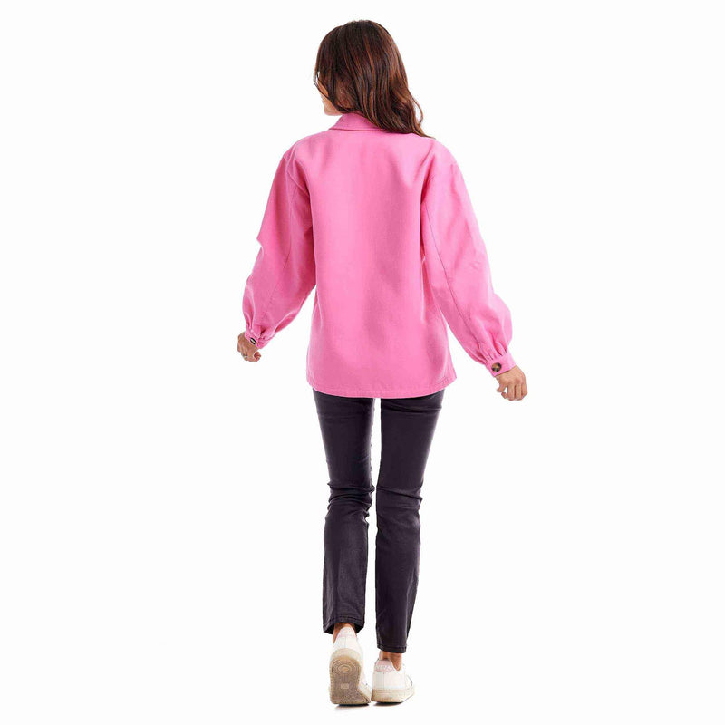 Whitman Felt Shacket Pink