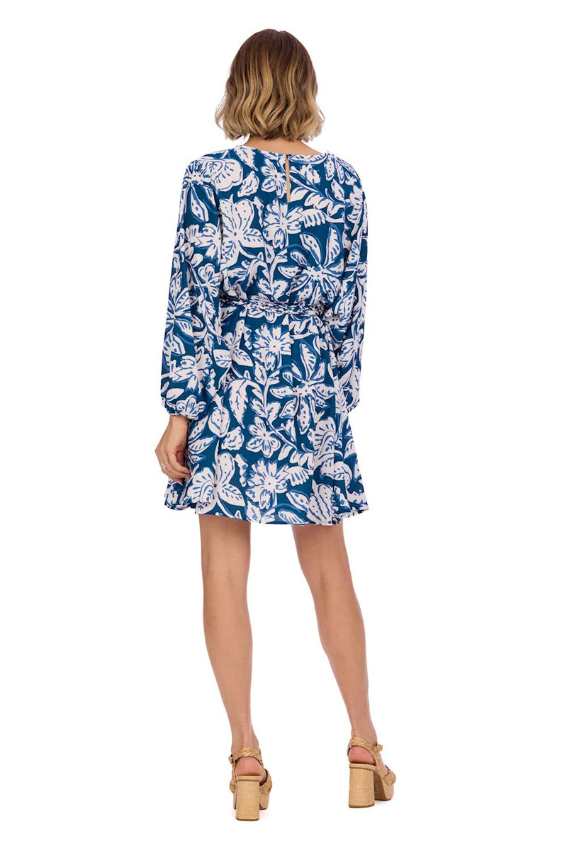 Dutton Flounce Dress - Navy (One Size)