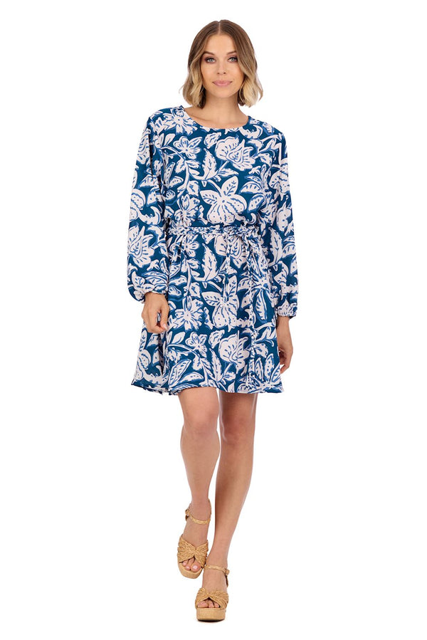 Dutton Flounce Dress - Navy (One Size)