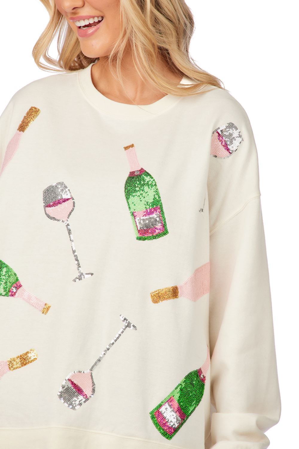 mintdesigns SPARKLE SWEAT 白スウェット mintdesigns SPARKLE SWEAT 白スウェット