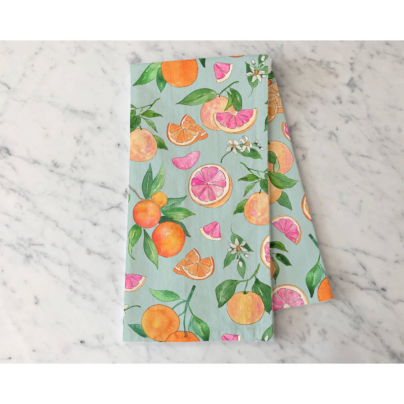 Grapefruit & Oranges Tea Towel