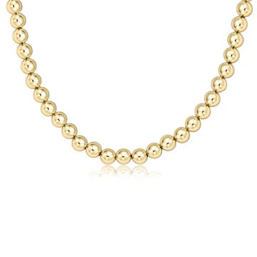 Choker 17” Classic Gold 7mm Bead