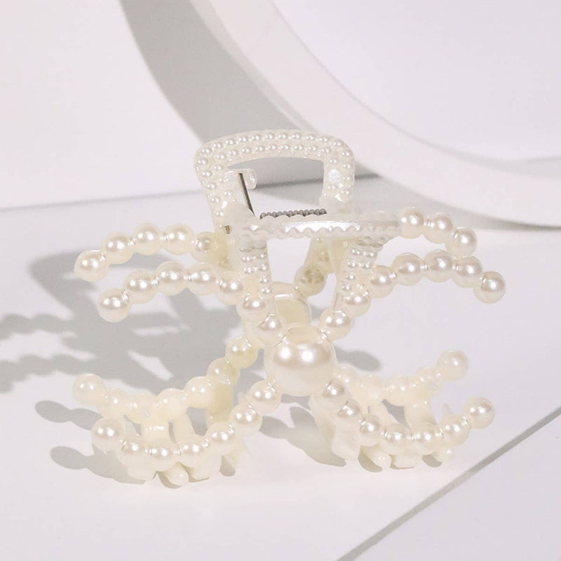 Chic Pearl Heart Claw Clip – Minimalist Hair Grip_CWAHA5650: TYPE5 / (OS) 1