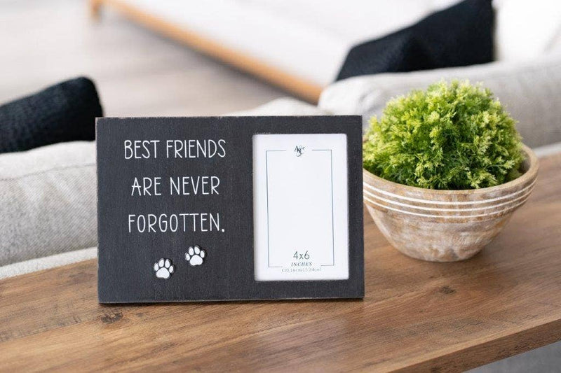 Best Friends Are Never Forgotten Wood Photo Frame for 4x6 photo