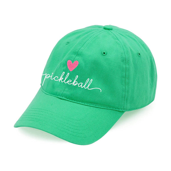 Kelly Green Heart Pickleball Cap