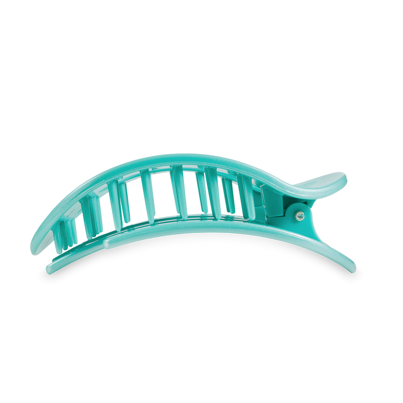 Round Flat Hair Clip | Large | Totally Turquoise